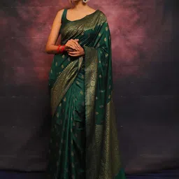 KSALIYA Green Art Silk Sarees-picture-39