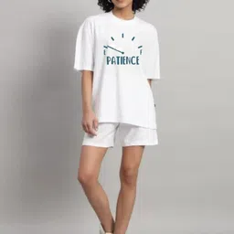 HESHA Women Typography Printed T-shirt image 5