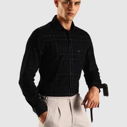 Tommy Hilfiger Checked Cotton Formal Shirt-image-2