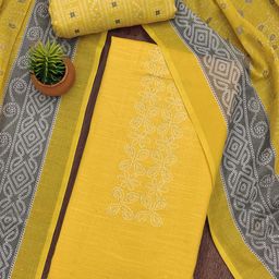 SHADOW & SAINING Printed Pure Cotton Unstitched Dress Material-picture-18