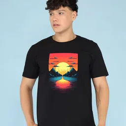 BRAWNY BATTLER Men Pure Cotton Printed Regular Fit T-shirt-picture-12