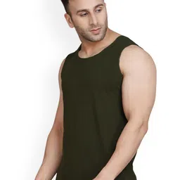 SLOWLORIS Pack Of 2 Graphic Printed Combed Cotton Gym Vests image 2