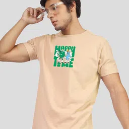 Greylongg Men Typography Printed Round Neck T-shirt image 2