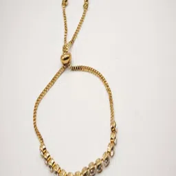 SAPRAA TRENDS Women Gold-Plated American Diamond Adjustable Bracelet image 3