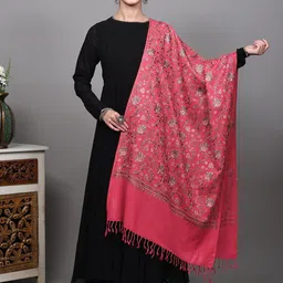 Exotic India Floral Embroidered Shawl-picture-49
