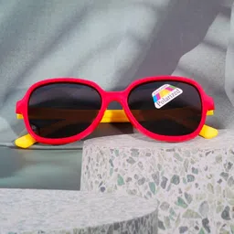 DukieKooky Unisex Kids Oval Sunglasses with Polarised and UV Protected Lens-picture-33