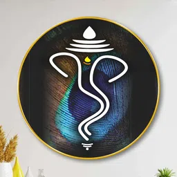 SAF Multicoloured & Black MDF Religious Wall Paintings-image-76