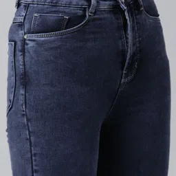 SHOWOFFFF Women Comfort Flared High-Rise Light Fade Stretchable Jeans image 5