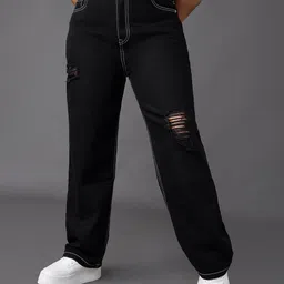 FREAKINS Women Straight Fit High-Rise Jeans-image-72