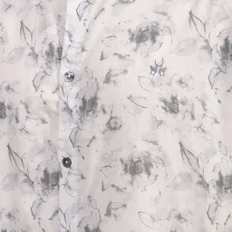 Crimsoune Club Men Classic Fit Floral Printed Spread Collar Cotton Casual Shirt image 4