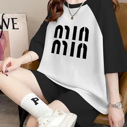 JC Mode Round Neck T-Shirt With Shorts Co-Ords Set image 3