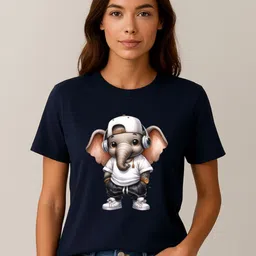 Anikmart Women Graphic Printed Round Neck Cotton T-shirt-picture-25
