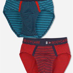 Bodycare Kids Boys Pack Of 2 Cotton Striped Briefs KGA2080A-PK001-picture-40