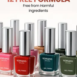 FLiCKA Tomato Women High Shine Nail Polish -9.9 ml - Shade- 25 image 5