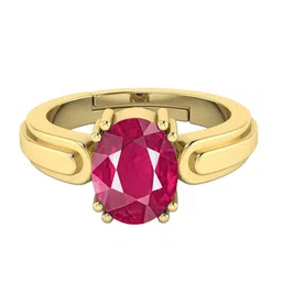 RRVGEM 6.25 Ratti 5.40 KT manik Adjustable Gold Ring-picture-34