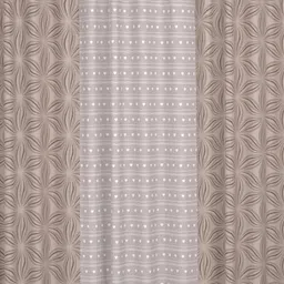 CHHAVI INDIA Grey & Brown Set of 3 Floral Door Curtain image 2