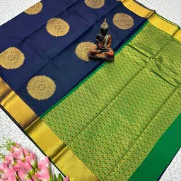Snofi Creation Woven Design Zari Pure Silk Handloom Banarasi Saree-picture-15