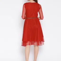 Moda Rapido Net Fit & Flare Dress image 4