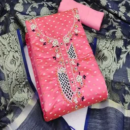 Lilots Unstitched Dress Material image 2