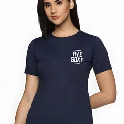 CORSICA Women Printed Monochrome Pockets T-shirt-image-52