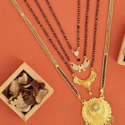 Bhanu diam Women Gold Mangalsutra-image-18