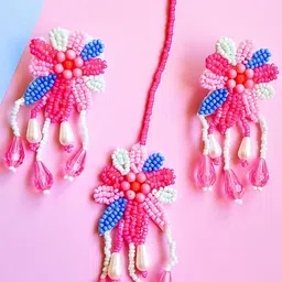 Tipsy closet Women Pink Jewellery Set image 5