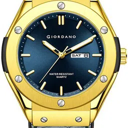 GIORDANO Men Dial & Leather Bracelet Style Straps Analogue Watch GZ-50142-03 image 2