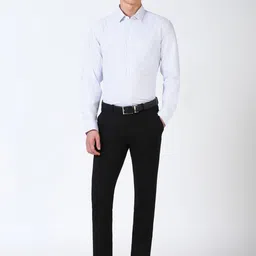 Peter England Men Spread Collar Vertical Striped Cotton Slim Fit Casual Shirt image 5