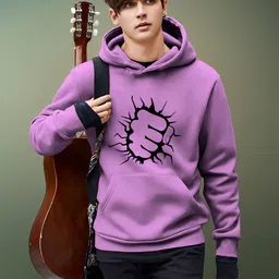 Kasendra Men Printed Hooded Pullover Sweatshirt-picture-33