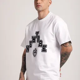 R&B Men Typography Printed Round Neck Cotton T-shirt image 5