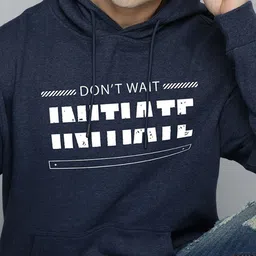 R.Code by The Roadster Life Co. Men Printed Hooded Sweatshirt image 4