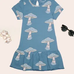 BE AWARA Print Fit & Flare Dress-image-19