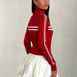 LULU & SKY Women Striped Sporty Jacket image 2