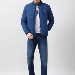 Peter England Casuals Geometric Open Front Jacket With Patchwork image 5