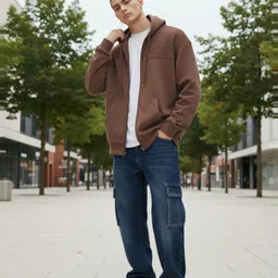 glitchez Textured Hooded Sweatshirt image 4