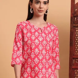 Anouk Rustic Ethnic Motifs Printed Pure Cotton Kurti-picture-38
