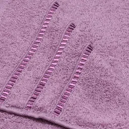 home expressions Purple 10 Pieces Pure Cotton 380 GSM Towel Set image 3