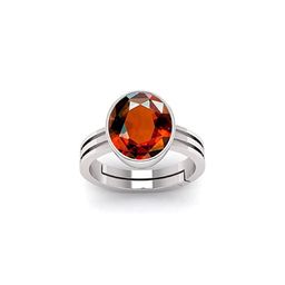 GenZcomplex Silver-Plated Brass Garnet Finger Ring-picture-48