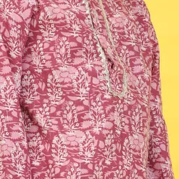 Cutiekins Boy Floral Print Regular Kurta Sets image 3