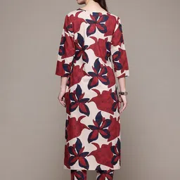 TEXSTILE Printed Pure Cotton Tunic With Trousers Co-Ords image 4