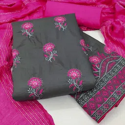 SAINOOR Embroidered Unstitched Dress Material image 1