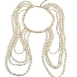 StyleCast x Revolte Silver-Plated Artificial Beaded Layered Body Chain-picture-18