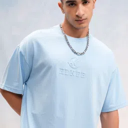 HIGHLANDER Men Brand Logo Printed Round Neck Cotton Oversized T-shirt-picture-20