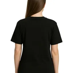 My Swag Women Pack of 2 Typography Printed Round Neck Cotton Relaxed Fit T-shirts image 2