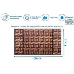 The Furnishing Tree Coffee Brown Plastic Refrigerator Cover image 4