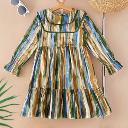 Bella Moda Girls Cotton Printed Fit & Flare Dress-picture-25