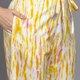 KALINI Women Bandhani Embroidered Regular Thread Work Pure Cotton Kurta with Trousers & With Dupatta image 3