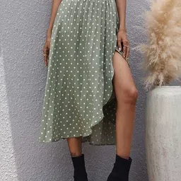 StyleCast Women Printed Midi Flared Skirt image 2