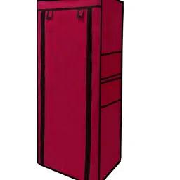 Urban Choice Maroon Waterproof 9 Layer Shoe Rack Cover-image-7