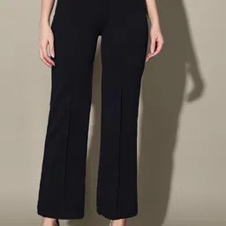 CORSICA Women Comfort Regular Fit High-Rise Pleated Trousers-image-22